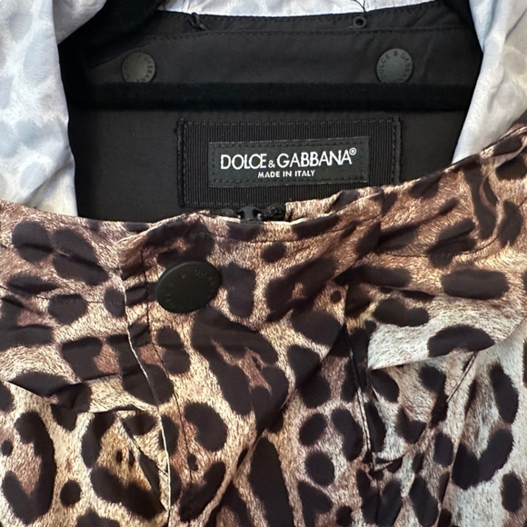 NWOT DOLCE & GABBANA Leopard Print Jacket - US 48, Tan/Black - Picture 7 of 10